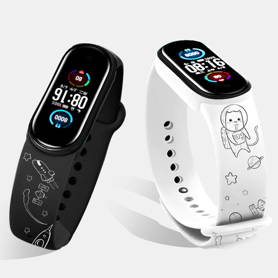 Fun Cartoon Silicone Strap for Xiaomi Mi Band 3, 4, 5