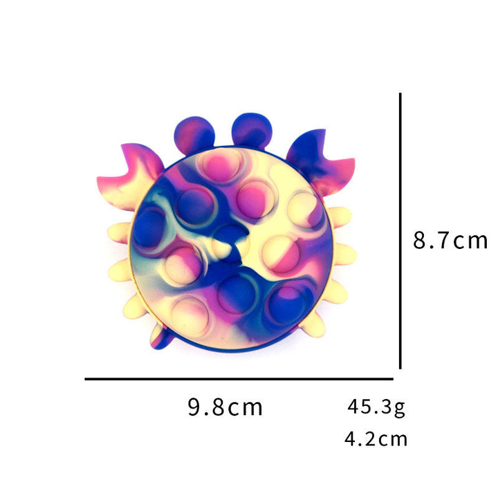 Silicone Fidget Ball for Portable Tactile Stress Relief