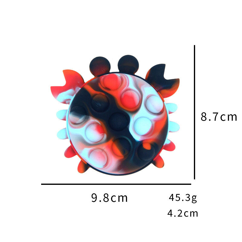 Silicone Fidget Ball for Portable Tactile Stress Relief