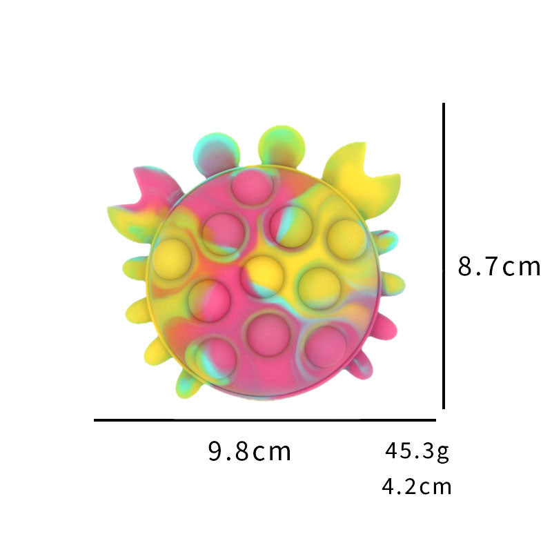 Silicone Fidget Ball for Portable Tactile Stress Relief