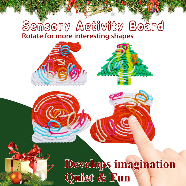 Christmas Sensory Puzzle Toy for Quiet Creative Play