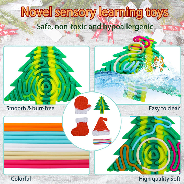 Christmas Sensory Puzzle Toy for Quiet Creative Play
