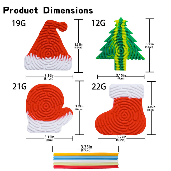 Christmas Sensory Puzzle Toy for Quiet Creative Play