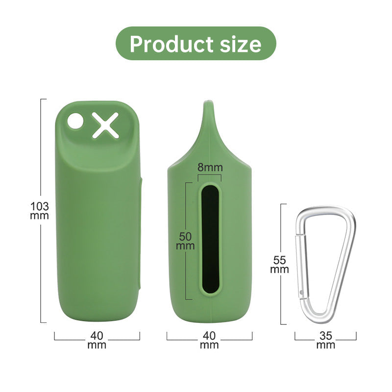 Silicone Dog Poop Bag Holder for Easy, Tidy Walks Every Day