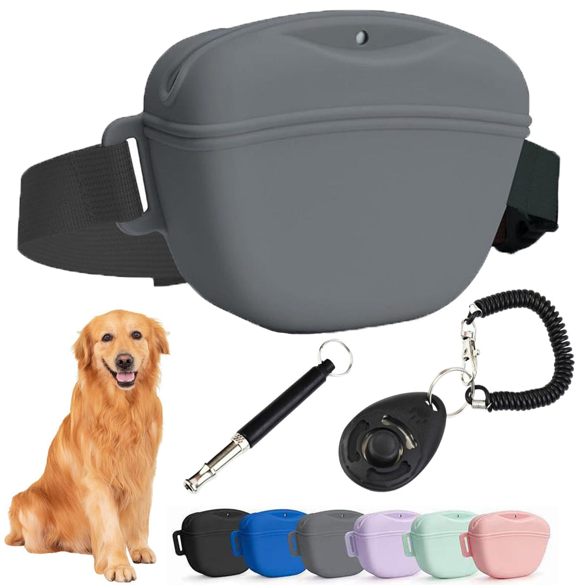 Silicone Dog Treat Pouch for Hands-Free Dog Training