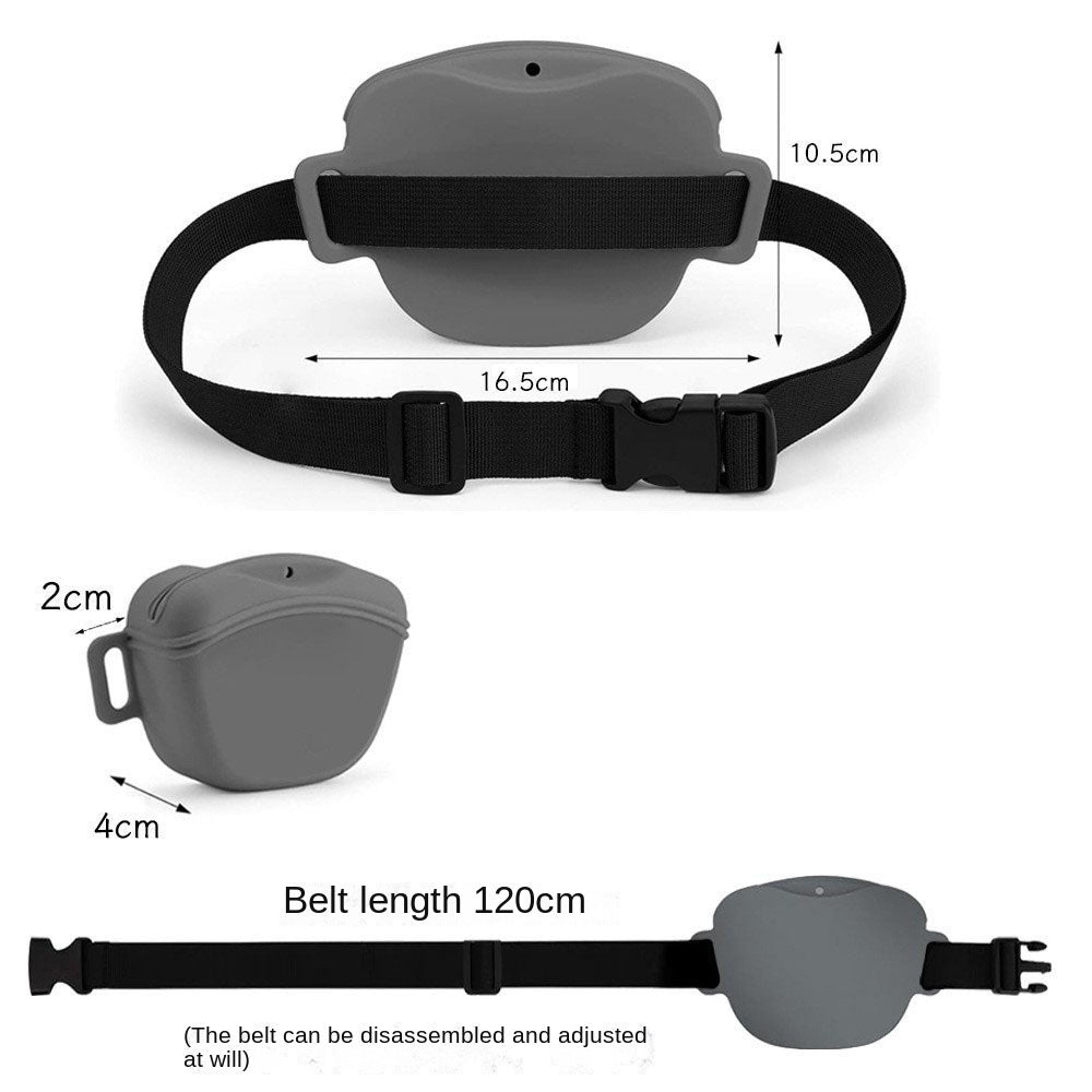 Silicone Dog Treat Pouch for Hands-Free Dog Training