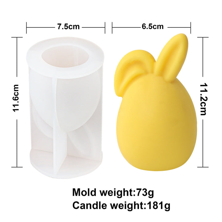 3D Bunny Candle Mold for Smooth Seasonal Decorations