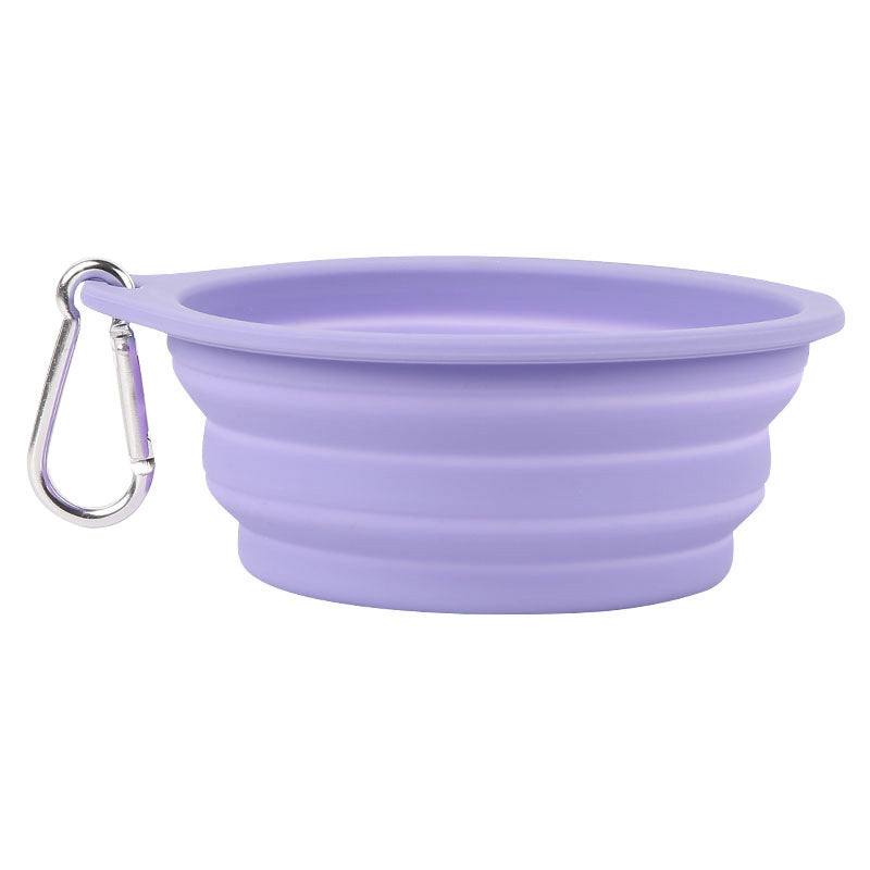 Foldable Pet Bowl 600ml for Easy Travel Feeding Anywhere