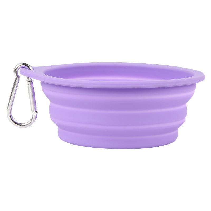 Foldable Pet Bowl 600ml for Easy Travel Feeding Anywhere