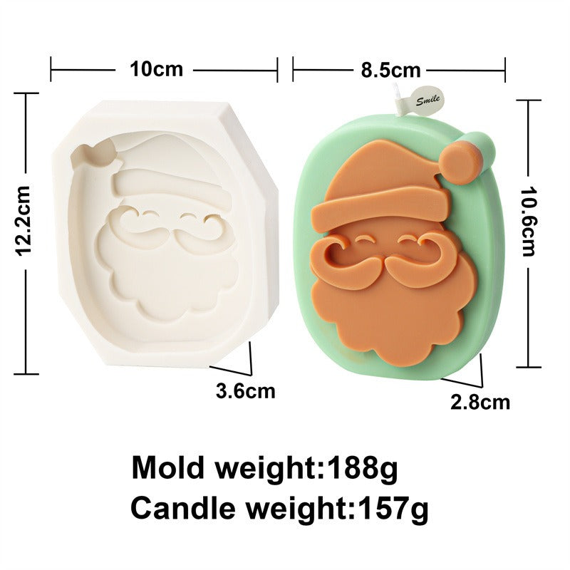 Silicone Christmas Number Candle Molds for DIY Decor