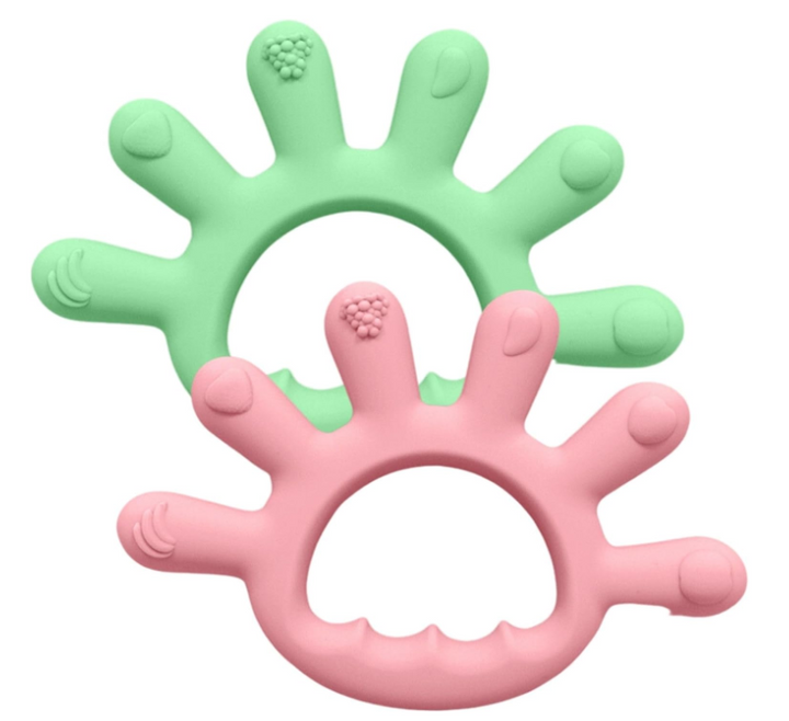 Silicone Baby Teether for Easy-Grip Sore Gum Relief