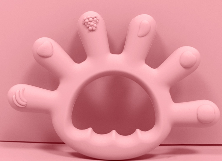 Silicone Baby Teether for Easy-Grip Sore Gum Relief