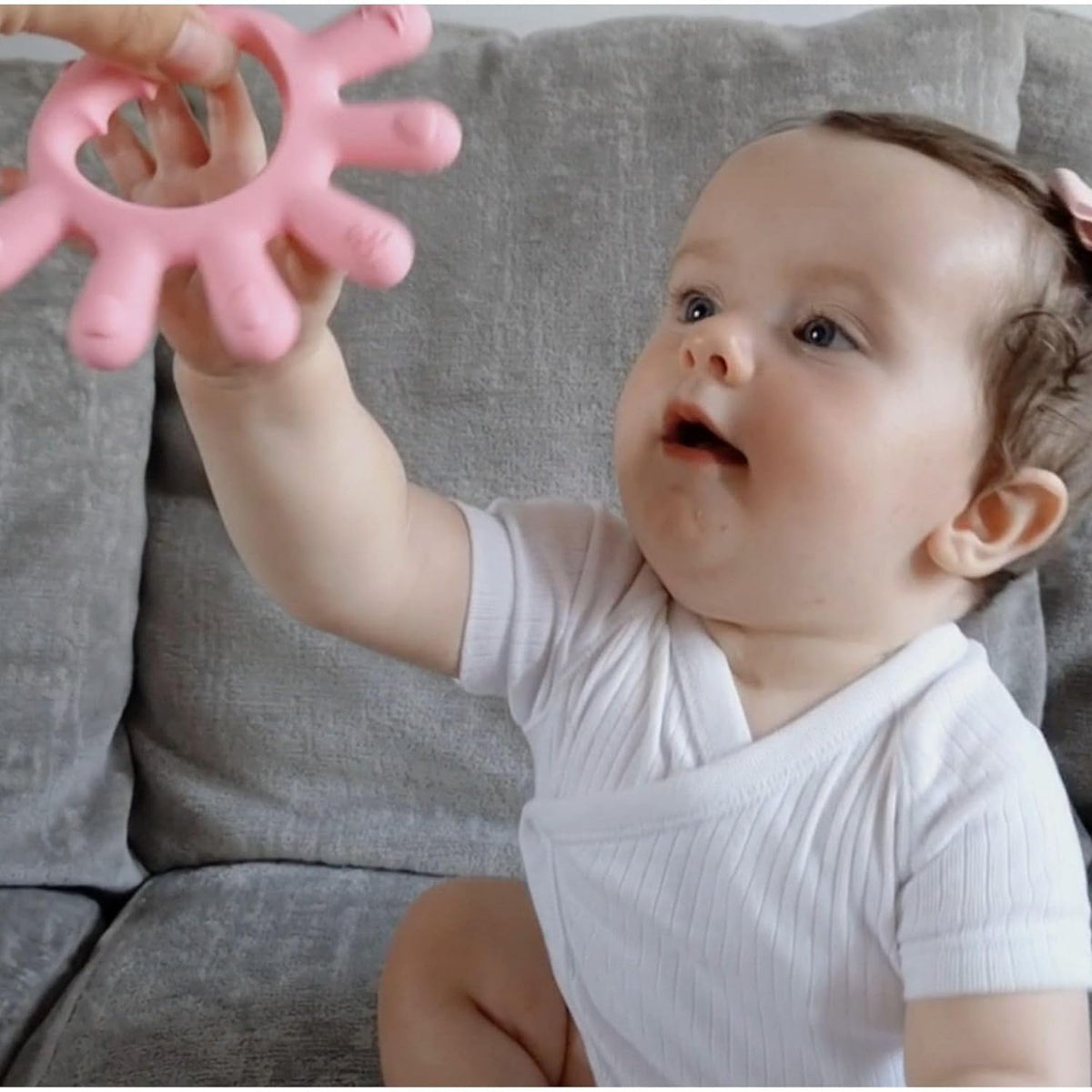 Silicone Baby Teether for Easy-Grip Sore Gum Relief
