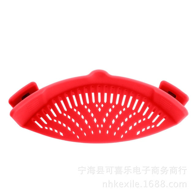 Silicone Pot Clip Strainer for Draining Pasta and Rice