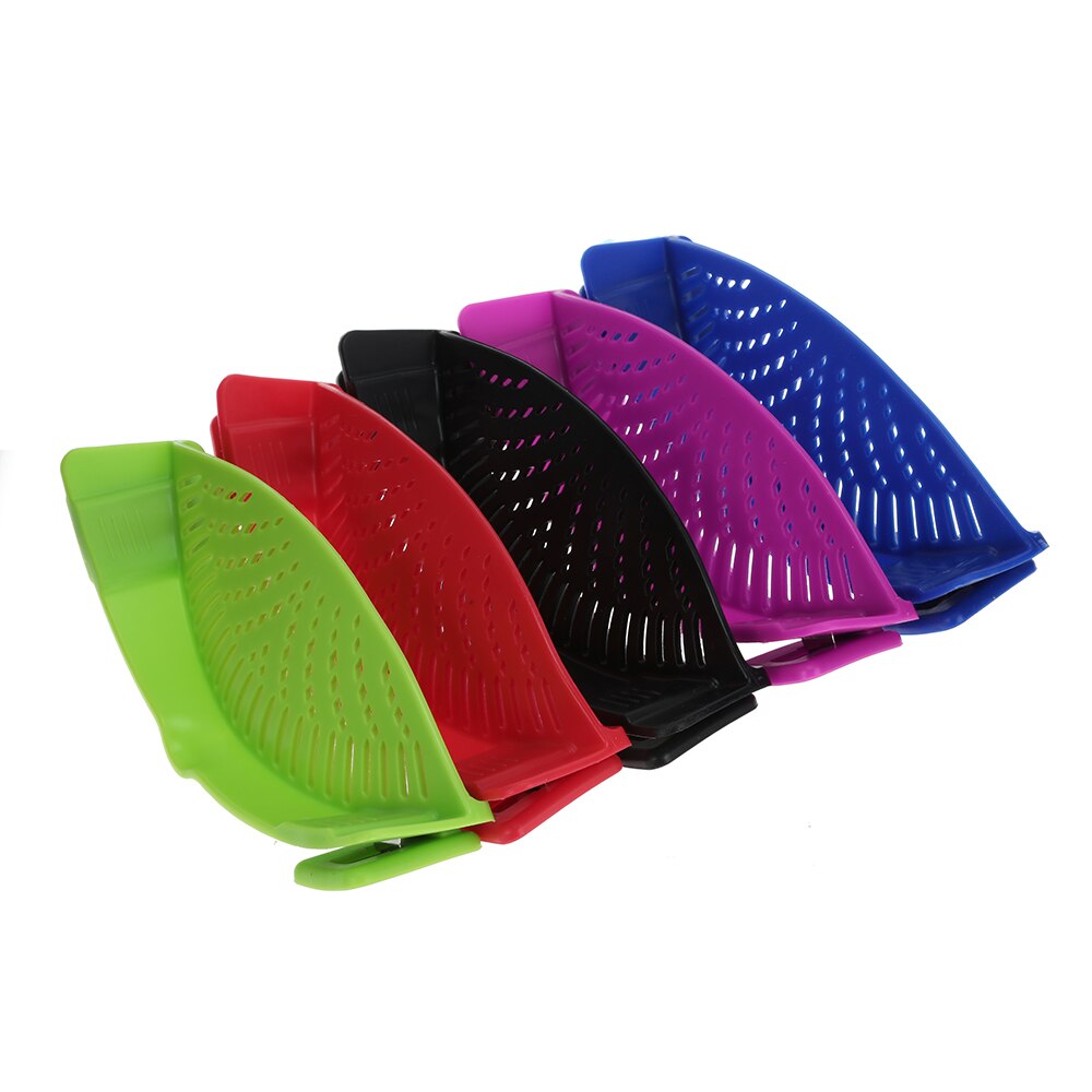Silicone Pot Clip Strainer for Draining Pasta and Rice