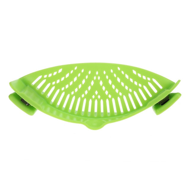 Silicone Pot Clip Strainer for Draining Pasta and Rice