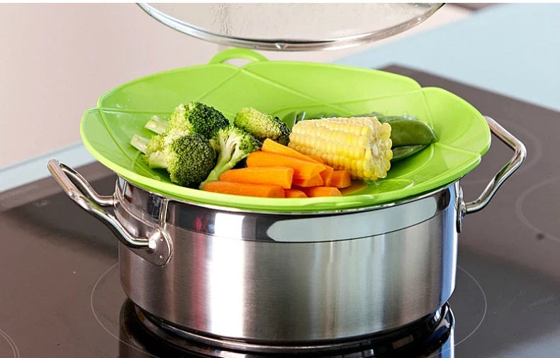Silicone Pot Lid Spill Stopper for Boil-Over Control