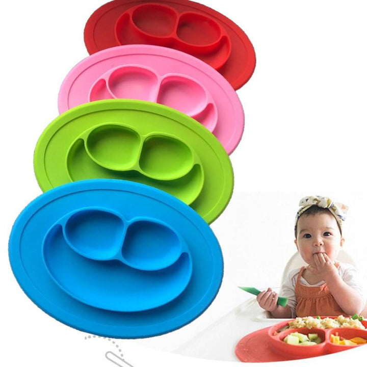 Silicone Baby Dining Plate for Organized Mealtimes