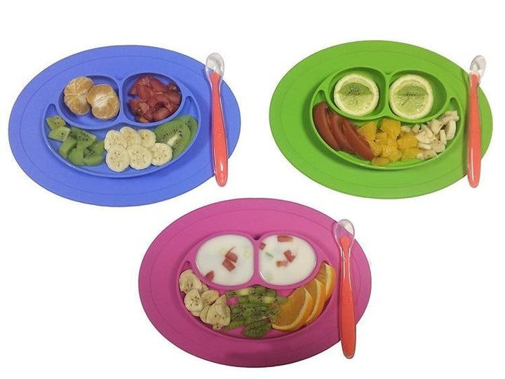 Silicone Baby Dining Plate for Organized Mealtimes