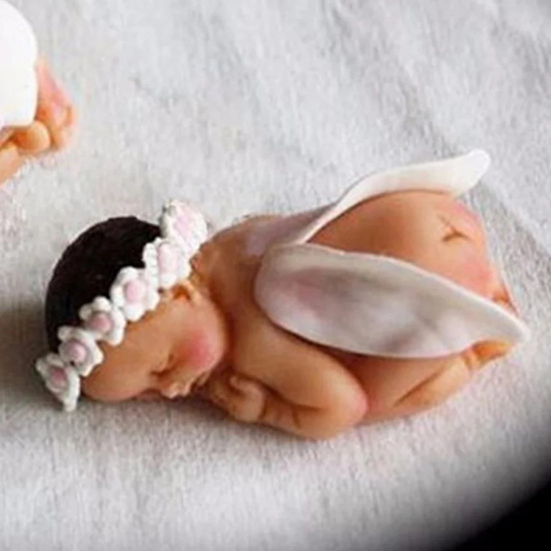 3D Sleeping Baby Silicone Mold for Fondant and Soap