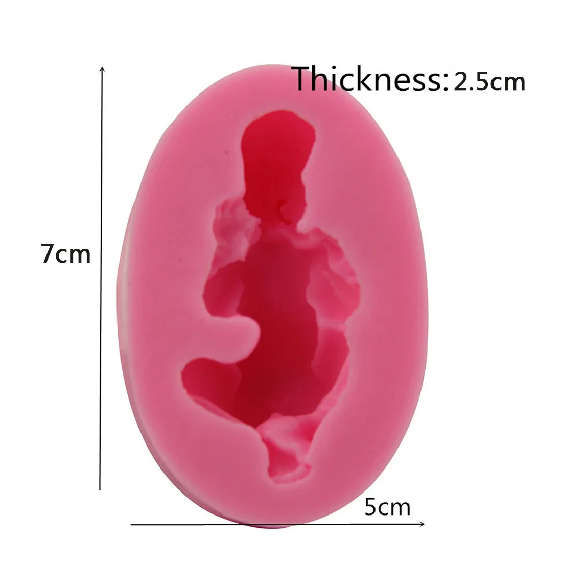 3D Sleeping Baby Silicone Mold for Fondant and Soap