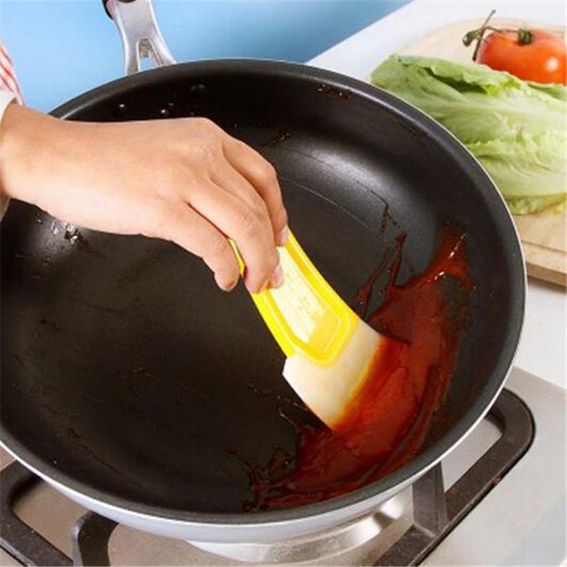 Silicone Non-Stick Pan Scraper That Cleans Oil Fast