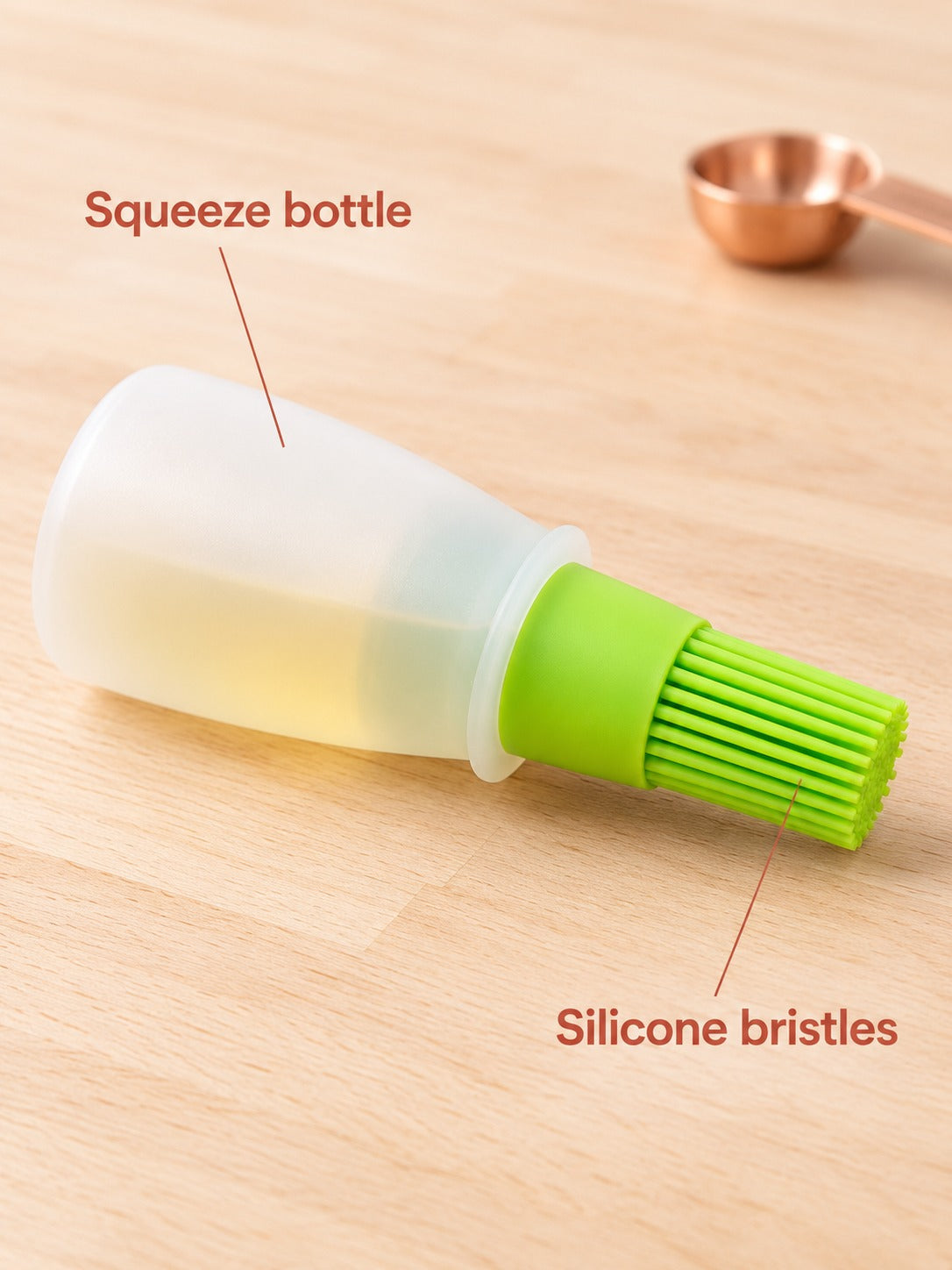 Silicone Oil Bottle Brush for Baking and Grilling Pans