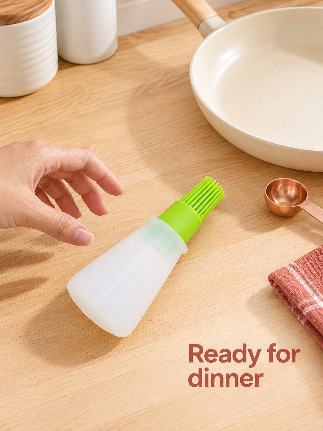 Silicone Oil Bottle Brush for Baking and Grilling Pans