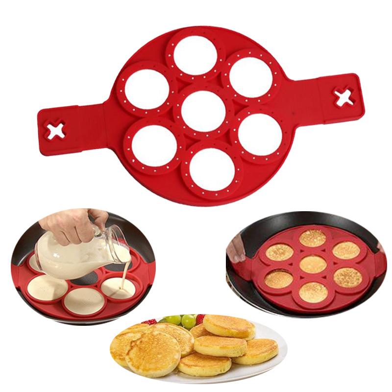 Silicone Pancake Flip Mold: Round Pancakes, Flipped at Once