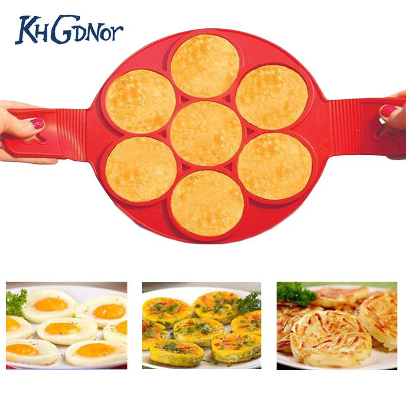 Silicone Pancake Flip Mold: Round Pancakes, Flipped at Once
