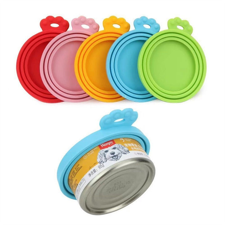 Reusable Pet Can Lid With Spoon for Fresher Storage