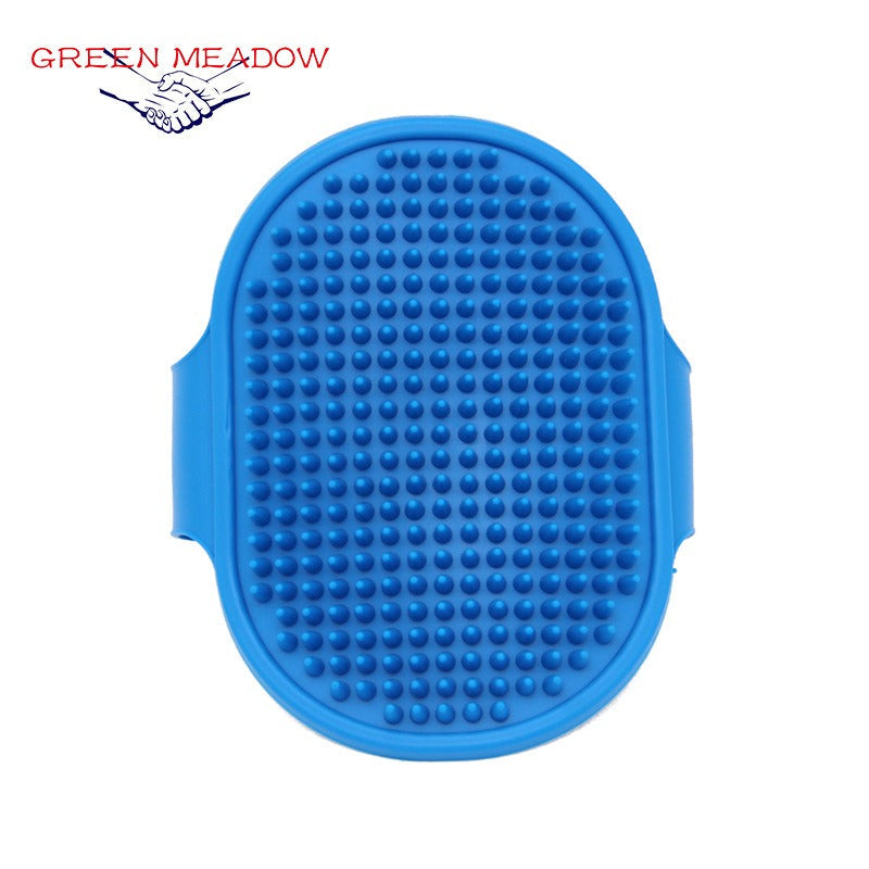 Silicone Pet Grooming Brush for Easier, Calmer Baths