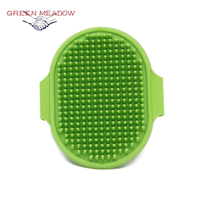 Silicone Pet Grooming Brush for Easier, Calmer Baths