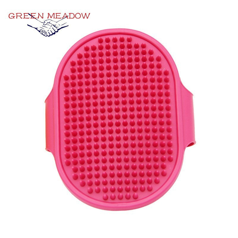 Silicone Pet Grooming Brush for Easier, Calmer Baths