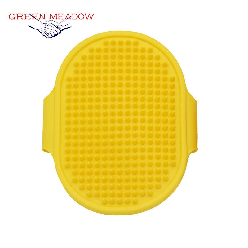 Silicone Pet Grooming Brush for Easier, Calmer Baths