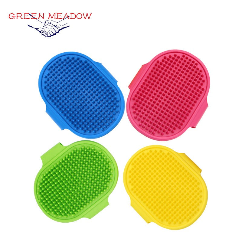 Silicone Pet Grooming Brush for Easier, Calmer Baths