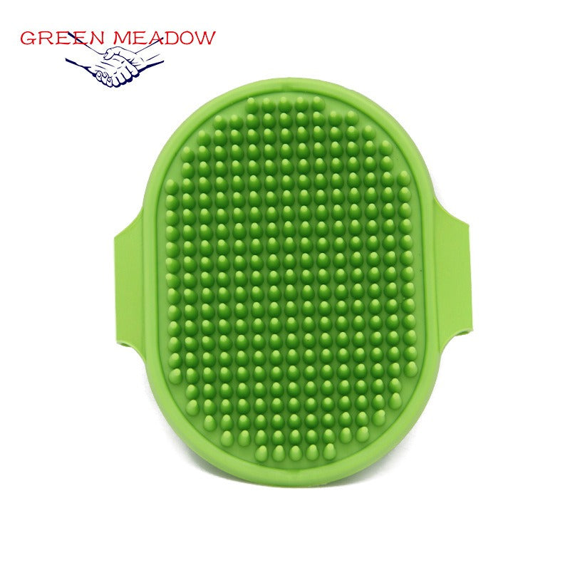 Silicone Pet Grooming Brush for Easier, Calmer Baths