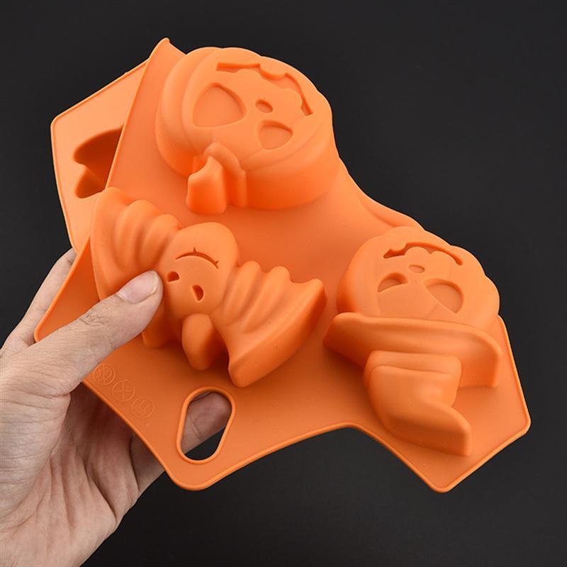 Halloween Silicone Mold Set, 6 Spooky Shapes for Cakes