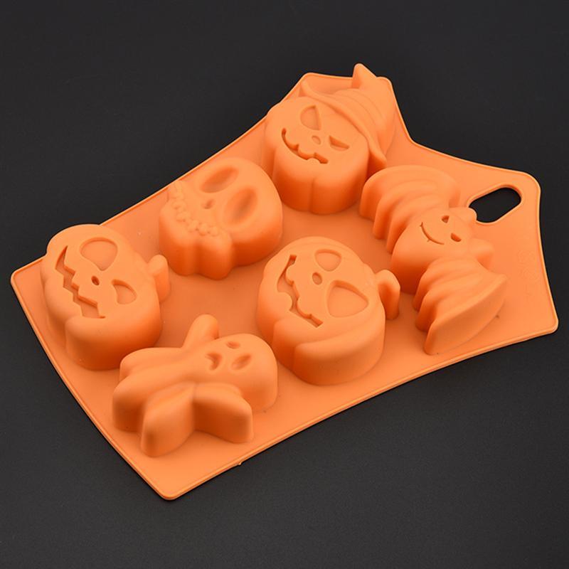 Halloween Silicone Mold Set, 6 Spooky Shapes for Cakes