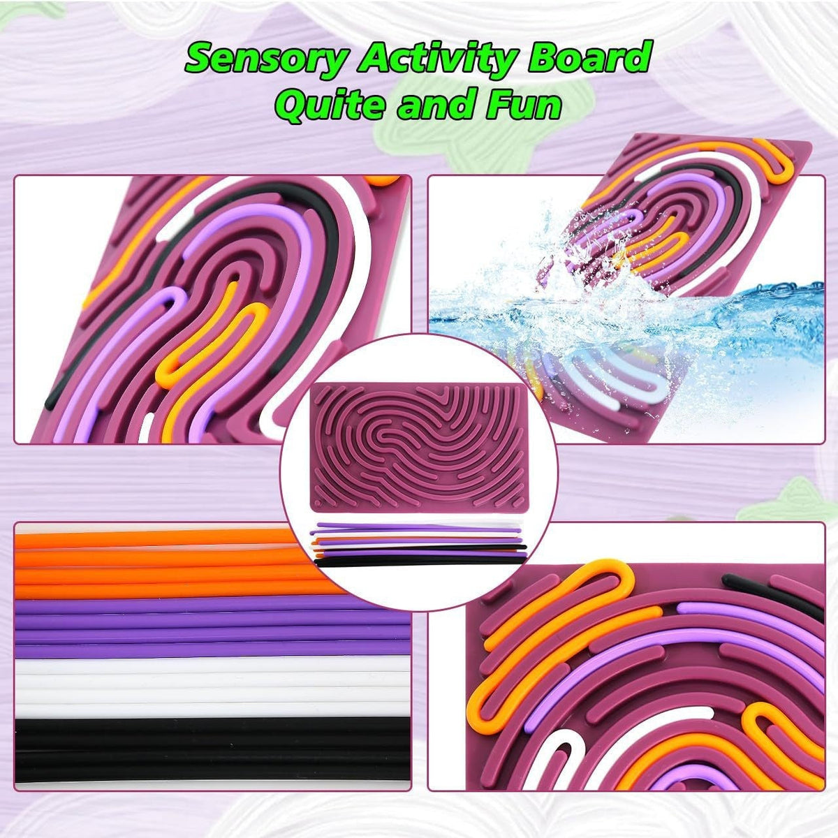 Sensory Activity Board for Quiet Focus and Fine-Motor Play