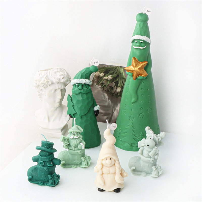 Christmas Candle Molds for Detailed Holiday Decorations