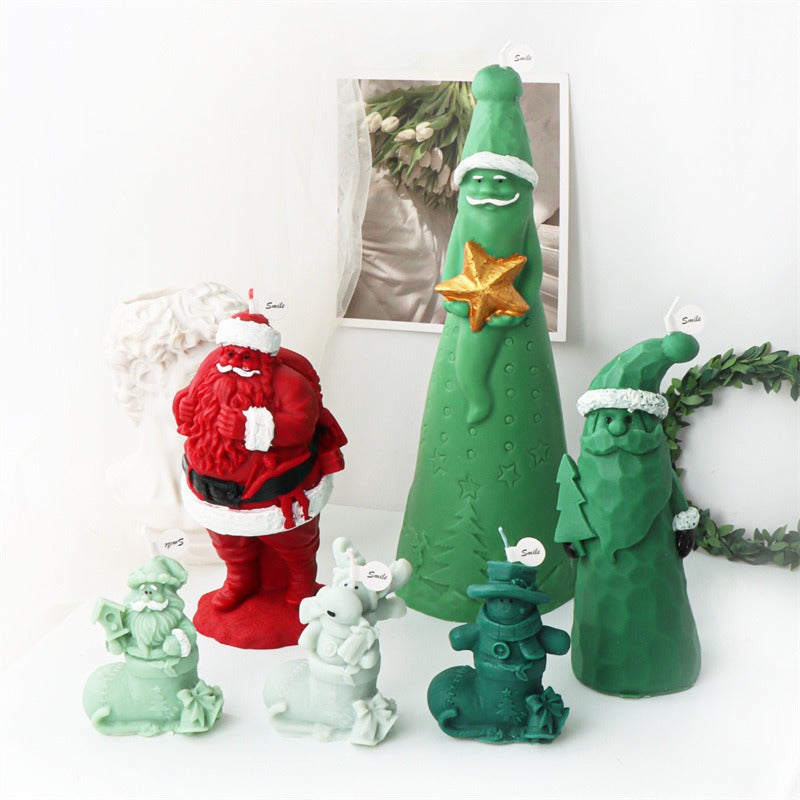 Christmas Candle Molds for Detailed Holiday Decorations