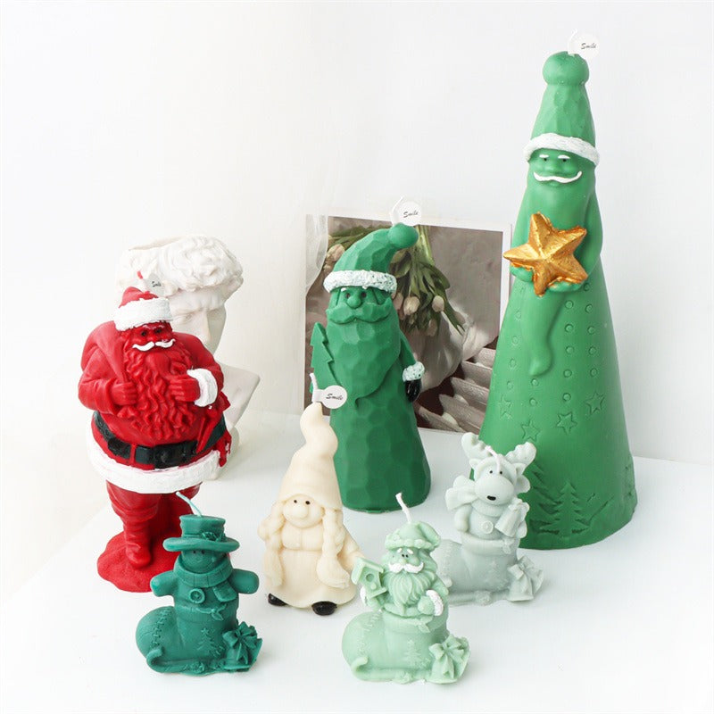 Christmas Candle Molds for Detailed Holiday Decorations