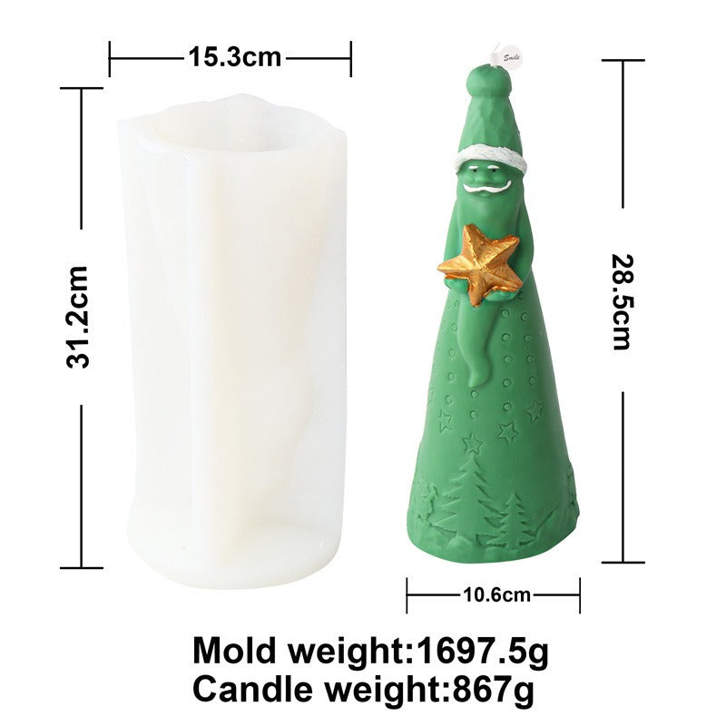 Christmas Candle Molds for Detailed Holiday Decorations