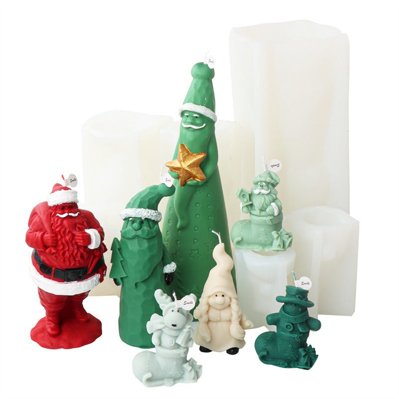 Christmas Candle Molds for Detailed Holiday Decorations