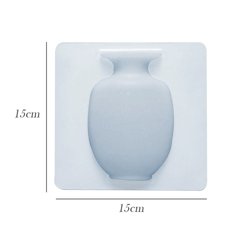 Wall-Mounted Silicone Vase for Space-Saving Decor