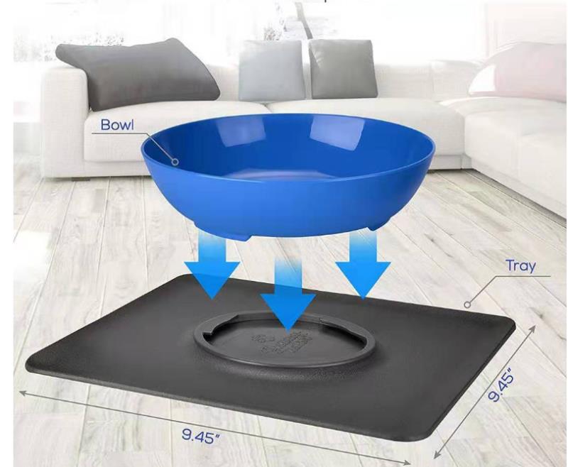 Non-Slip Dog Bowl Mat for Cleaner, Calmer Mealtimes