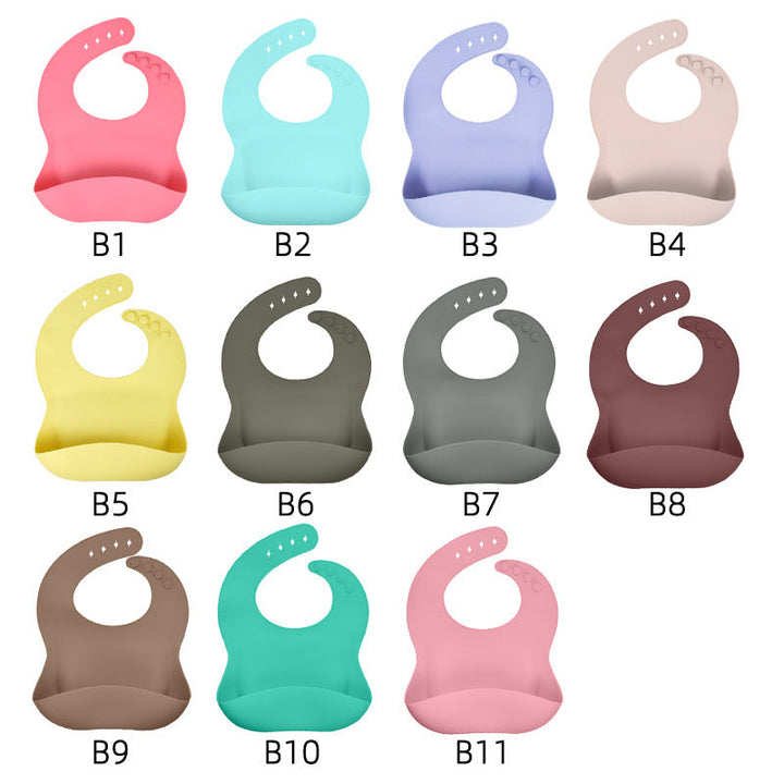 3-Piece Silicone Baby Feeding Set for Cleaner Meals