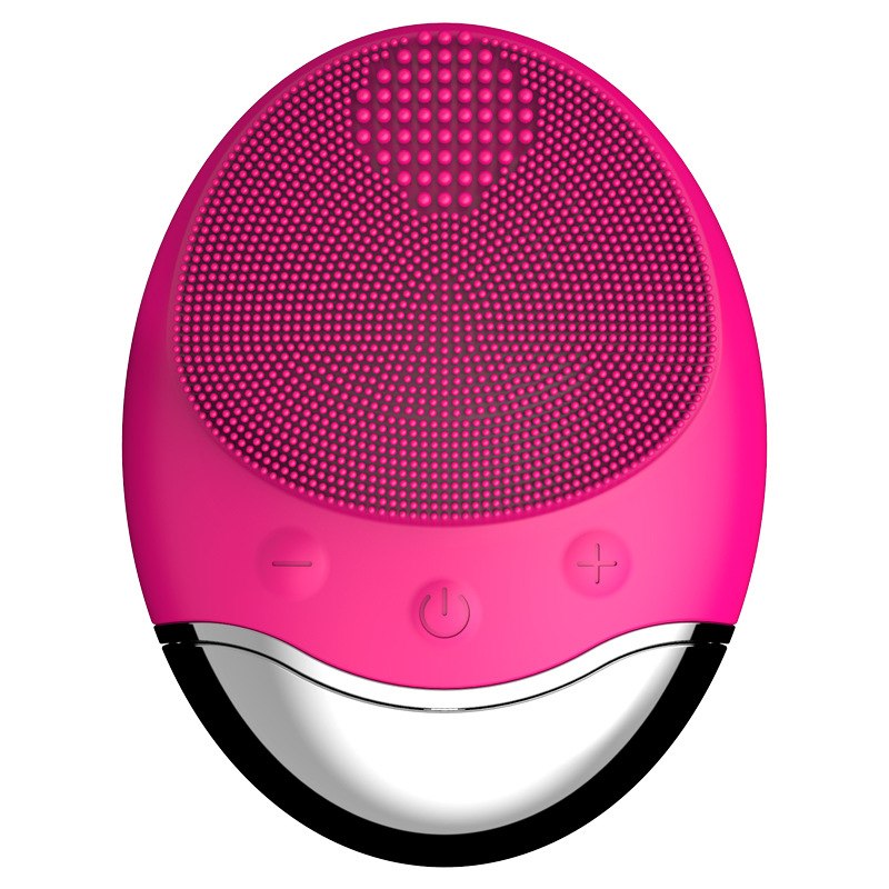 Silicone Ultrasonic Face Cleansing Brush, USB Rechargeable