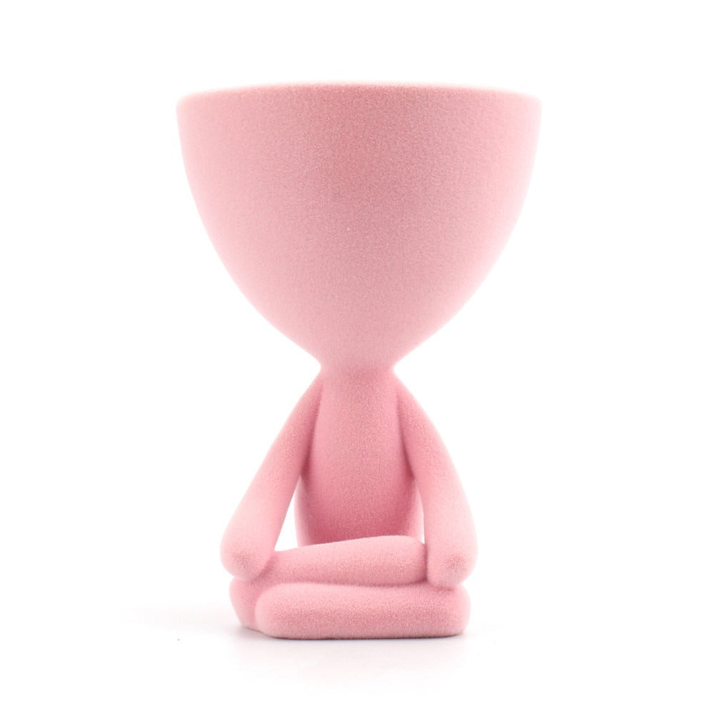 Pink Meditation Figurine Storage Bowl for Small Items
